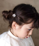 Rora ヘアコーム かんざし 通販 グレース ヘアピン キッズ ヘアアクセサリー 髪どめ 髪留め 髪飾り 子供 子ども こども 女の子 女子 ラインストーン お花 フラワー かわいい おしゃれ
