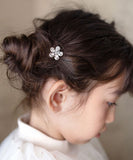 Rora ヘアコーム かんざし 通販 グレース ヘアピン キッズ ヘアアクセサリー 髪どめ 髪留め 髪飾り 子供 子ども こども 女の子 女子 ラインストーン お花 フラワー かわいい おしゃれ