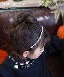 Rora カチューシャ キッズ 通販 ルビー 髪飾り 髪留め 髪どめ ヘアアクセサリー ヘアバンド ヘッドドレス 子供 女の子 ワイヤー キラキラ ビジュー フォーマル カジュアル 結婚式 発表会