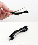 Rora ヘアクリップ キッズ 2個セット 通販 マロン リボン ミニ パール ベロア ヘアークリップ 髪どめ 髪留め ヘアアクセサリー 髪飾り 子供 女の子 大人っぽい 卒園式 入学式 結婚式