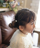 Rora ヘアクリップ キッズ 2個セット 通販 マロン リボン ミニ パール ベロア ヘアークリップ 髪どめ 髪留め ヘアアクセサリー 髪飾り 子供 女の子 大人っぽい 卒園式 入学式 結婚式