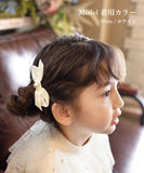 Rora ヘアクリップ キッズ 2個セット 通販 マロン リボン ミニ パール ベロア ヘアークリップ 髪どめ 髪留め ヘアアクセサリー 髪飾り 子供 女の子 大人っぽい 卒園式 入学式 結婚式