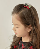Rora ヘアクリップ キッズ 2個セット 通販 ペアチェリー さくらんぼ ヘアークリップ 髪どめ 髪留め ヘアアクセサリー 髪飾り 子供 女の子 大人っぽい 卒園式 入学式 結婚式 発表会 可愛い