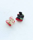 Rora ヘアクリップ キッズ 2個セット 通販 ペアチェリー さくらんぼ ヘアークリップ 髪どめ 髪留め ヘアアクセサリー 髪飾り 子供 女の子 大人っぽい 卒園式 入学式 結婚式 発表会 可愛い