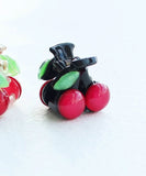 Rora ヘアクリップ キッズ 2個セット 通販 ペアチェリー さくらんぼ ヘアークリップ 髪どめ 髪留め ヘアアクセサリー 髪飾り 子供 女の子 大人っぽい 卒園式 入学式 結婚式 発表会 可愛い