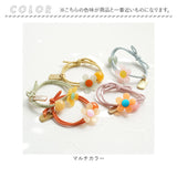 Rora ヘアゴム 5個セット キッズ 通販 ブレンダ 髪ゴム 髪飾り 髪どめ 髪留め ヘアアクセサリー 子供 子ども こども 女の子 女子 お花 フラワー 細め かわいい おしゃれ オシャレ 可愛い