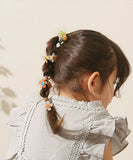 Rora ヘアゴム 5個セット キッズ 通販 ブレンダ 髪ゴム 髪飾り 髪どめ 髪留め ヘアアクセサリー 子供 子ども こども 女の子 女子 お花 フラワー 細め かわいい おしゃれ オシャレ 可愛い