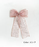 Rora ヘアクリップ キッズ 通販 きらり ヘアークリップ 髪どめ 髪留め ヘアアクセサリー 髪飾り リボン 大きめ ラメ 子供 女の子 大人っぽい 卒園式 入学式 結婚式 発表会 可愛い