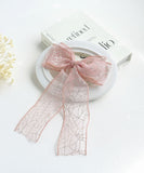 Rora ヘアクリップ キッズ 通販 きらり ヘアークリップ 髪どめ 髪留め ヘアアクセサリー 髪飾り リボン 大きめ ラメ 子供 女の子 大人っぽい 卒園式 入学式 結婚式 発表会 可愛い