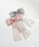 Rora ヘアクリップ キッズ 通販 きらり ヘアークリップ 髪どめ 髪留め ヘアアクセサリー 髪飾り リボン 大きめ ラメ 子供 女の子 大人っぽい 卒園式 入学式 結婚式 発表会 可愛い