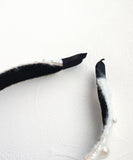 Rora カチューシャ キッズ 通販 リリス パール 髪飾り 髪留め 髪どめ ヘアアクセサリー ヘアバンド ヘッドドレス 子供 女の子 ふわふわ キラキラ ラメ フォーマル 結婚式 発表会 七五三