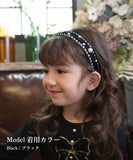 Rora カチューシャ キッズ 通販 リリス パール 髪飾り 髪留め 髪どめ ヘアアクセサリー ヘアバンド ヘッドドレス 子供 女の子 ふわふわ キラキラ ラメ フォーマル 結婚式 発表会 七五三