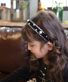 Rora カチューシャ キッズ 通販 リリス パール 髪飾り 髪留め 髪どめ ヘアアクセサリー ヘアバンド ヘッドドレス 子供 女の子 ふわふわ キラキラ ラメ フォーマル 結婚式 発表会 七五三