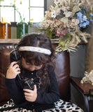 Rora カチューシャ キッズ 通販 リリス パール 髪飾り 髪留め 髪どめ ヘアアクセサリー ヘアバンド ヘッドドレス 子供 女の子 ふわふわ キラキラ ラメ フォーマル 結婚式 発表会 七五三