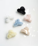 Rora ヘアクリップ キッズ 3個セット 通販 メロディ ヘアークリップ 髪どめ 髪留め ヘアアクセサリー 髪飾り ふわふわ もこもこ 子供 女の子 大人っぽい 卒園式 入学式 結婚式 発表会