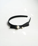 Rora カチューシャ キッズ 通販 エバー パール 髪飾り 髪留め 髪どめ ヘアアクセサリー ヘアバンド ヘッドドレス 子供 女の子 リボン サテン 結婚式 発表会 七五三 フォーマル 可愛い