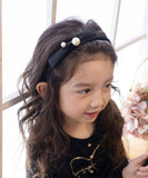 Rora カチューシャ キッズ 通販 エバー パール 髪飾り 髪留め 髪どめ ヘアアクセサリー ヘアバンド ヘッドドレス 子供 女の子 リボン サテン 結婚式 発表会 七五三 フォーマル 可愛い