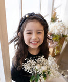 Rora カチューシャ キッズ 通販 エバー パール 髪飾り 髪留め 髪どめ ヘアアクセサリー ヘアバンド ヘッドドレス 子供 女の子 リボン サテン 結婚式 発表会 七五三 フォーマル 可愛い