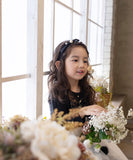 Rora カチューシャ キッズ 通販 エバー パール 髪飾り 髪留め 髪どめ ヘアアクセサリー ヘアバンド ヘッドドレス 子供 女の子 リボン サテン 結婚式 発表会 七五三 フォーマル 可愛い