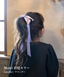 Rora ヘアゴム キッズ 通販 レア ロングリボン 髪ゴム 髪飾り 髪どめ 髪留め ヘアアクセサリー 子供 子ども こども 女の子 大人 女子 発表会 結婚式 入学式 卒業式 フォーマル かわいい