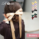 Rora ヘアゴム キッズ 通販 レア ロングリボン 髪ゴム 髪飾り 髪どめ 髪留め ヘアアクセサリー 子供 子ども こども 女の子 大人 女子 発表会 結婚式 入学式 卒業式 フォーマル かわいい