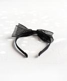 Rora カチューシャ キッズ 通販 エトワール 髪飾り 髪留め 髪どめ ヘアアクセサリー ヘアバンド ヘッドドレス 子供 女の子 リボン 大きめ 透け感 ドット フォーマル カジュアル 結婚式