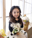 Rora カチューシャ キッズ 通販 エトワール 髪飾り 髪留め 髪どめ ヘアアクセサリー ヘアバンド ヘッドドレス 子供 女の子 リボン 大きめ 透け感 ドット フォーマル カジュアル 結婚式