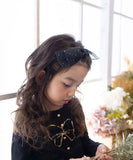 Rora カチューシャ キッズ 通販 エトワール 髪飾り 髪留め 髪どめ ヘアアクセサリー ヘアバンド ヘッドドレス 子供 女の子 リボン 大きめ 透け感 ドット フォーマル カジュアル 結婚式