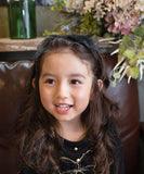 Rora カチューシャ キッズ 通販 エトワール 髪飾り 髪留め 髪どめ ヘアアクセサリー ヘアバンド ヘッドドレス 子供 女の子 リボン 大きめ 透け感 ドット フォーマル カジュアル 結婚式