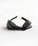 Rora カチューシャ キッズ 通販 エトワール 髪飾り 髪留め 髪どめ ヘアアクセサリー ヘアバンド ヘッドドレス 子供 女の子 リボン 大きめ 透け感 ドット フォーマル カジュアル 結婚式