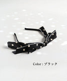 Rora カチューシャ キッズ 通販 プティ ドット 髪飾り 髪留め 髪どめ ヘアアクセサリー ヘアバンド ヘッドドレス 子供 女の子 リボン 大きめ 水玉 結婚式 発表会 七五三 フォーマル