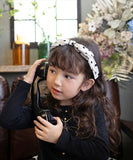 Rora カチューシャ キッズ 通販 プティ ドット 髪飾り 髪留め 髪どめ ヘアアクセサリー ヘアバンド ヘッドドレス 子供 女の子 リボン 大きめ 水玉 結婚式 発表会 七五三 フォーマル