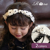 Rora カチューシャ キッズ 通販 プティ ドット 髪飾り 髪留め 髪どめ ヘアアクセサリー ヘアバンド ヘッドドレス 子供 女の子 リボン 大きめ 水玉 結婚式 発表会 七五三 フォーマル