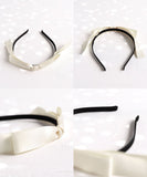 Rora カチューシャ キッズ 通販 サテンノット 髪飾り 髪留め 髪どめ ヘアアクセサリー ヘアバンド ヘッドドレス 子供 女の子 リボン 大きめ サテン 結婚式 発表会 七五三 フォーマル