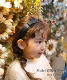 Rora カチューシャ キッズ 通販 サテンノット 髪飾り 髪留め 髪どめ ヘアアクセサリー ヘアバンド ヘッドドレス 子供 女の子 リボン 大きめ サテン 結婚式 発表会 七五三 フォーマル