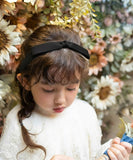 Rora カチューシャ キッズ 通販 サテンノット 髪飾り 髪留め 髪どめ ヘアアクセサリー ヘアバンド ヘッドドレス 子供 女の子 リボン 大きめ サテン 結婚式 発表会 七五三 フォーマル