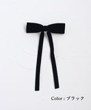 Rora バレッタ キッズ 通販 マールン ベルベット 髪飾り 髪どめ 髪留め リボン 大きめ 大人っぽい 女の子 女子 子供 子ども こども フォーマル 卒園式 入学式 結婚式 発表会 七五三