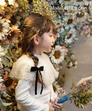 Rora バレッタ キッズ 通販 マールン ベルベット 髪飾り 髪どめ 髪留め リボン 大きめ 大人っぽい 女の子 女子 子供 子ども こども フォーマル 卒園式 入学式 結婚式 発表会 七五三