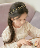 Rora カチューシャ キッズ 通販 ヨシン ゴールド 髪飾り 髪留め 髪どめ ヘアアクセサリー ヘアバンド ヘッドドレス 子供 女の子 ワイヤー キラキラ 結婚式 発表会 七五三 フォーマル