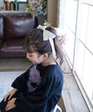 Rora ワンピース 通販 ムラサキ ハートワンピース 子供服 キッズワンピース 長袖 カジュアル ハート レース 女の子 キッズ 子供 こども 子ども お出かけ フォーマル おしゃれ かわいい