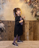 Rora ワンピース 通販 ムラサキ ハートワンピース 子供服 キッズワンピース 長袖 カジュアル ハート レース 女の子 キッズ 子供 こども 子ども お出かけ フォーマル おしゃれ かわいい