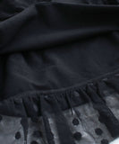 Rora ワンピース 通販 ダリア ストーンワンピース 子供服 キッズワンピース 長袖 カジュアル チュール レース 女の子 キッズ 子供 こども 子ども お出かけ フォーマル おしゃれ かわいい