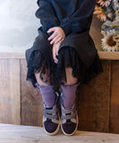 Rora ワンピース 通販 ダリア ストーンワンピース 子供服 キッズワンピース 長袖 カジュアル チュール レース 女の子 キッズ 子供 こども 子ども お出かけ フォーマル おしゃれ かわいい