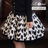 Rora 子供服 スカート 通販 アゲハ ハート柄スカート フレアスカート チュールスカート キッズ 女の子 女子 ハート カジュアル パーティー お出かけ 誕生日 記念日 かわいい オシャレ