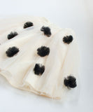 Rora 子供服 スカート 通販 ポップマム お花スカート フレアスカート キッズ 女の子 女子 チュールスカート レース フラワー フォーマル カジュアル パーティー お出かけ 誕生日 記念日