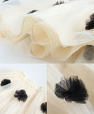 Rora 子供服 スカート 通販 ポップマム お花スカート フレアスカート キッズ 女の子 女子 チュールスカート レース フラワー フォーマル カジュアル パーティー お出かけ 誕生日 記念日