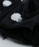 Rora 子供服 スカート 通販 ポップマム お花スカート フレアスカート キッズ 女の子 女子 チュールスカート レース フラワー フォーマル カジュアル パーティー お出かけ 誕生日 記念日