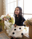 Rora 子供服 スカート 通販 ポップマム お花スカート フレアスカート キッズ 女の子 女子 チュールスカート レース フラワー フォーマル カジュアル パーティー お出かけ 誕生日 記念日