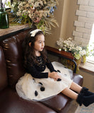 Rora 子供服 スカート 通販 ポップマム お花スカート フレアスカート キッズ 女の子 女子 チュールスカート レース フラワー フォーマル カジュアル パーティー お出かけ 誕生日 記念日