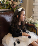 Rora 子供服 スカート 通販 ポップマム お花スカート フレアスカート キッズ 女の子 女子 チュールスカート レース フラワー フォーマル カジュアル パーティー お出かけ 誕生日 記念日